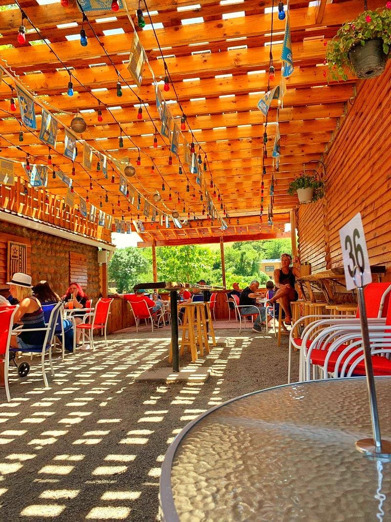 Small mountains street tacos restaurant