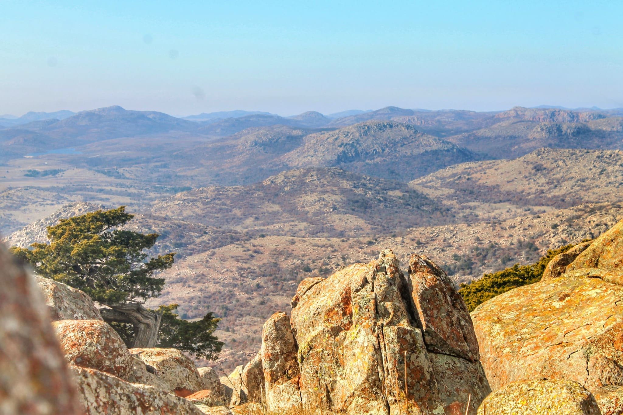 Photo of the Mt Scott trail in the Wichita Mountains Wildlife Refuge