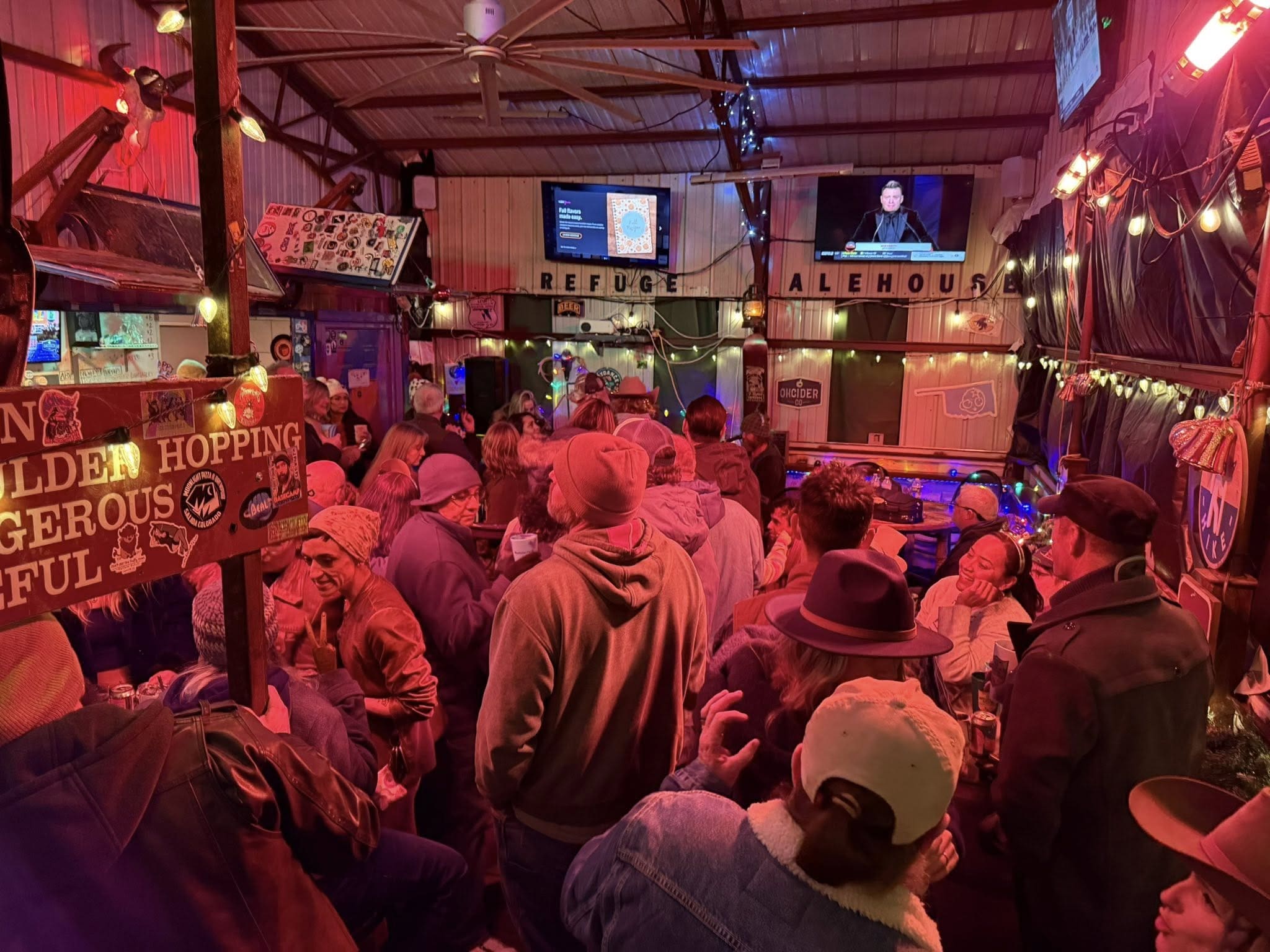 Refuge Ale House during Festival In Medicine Park